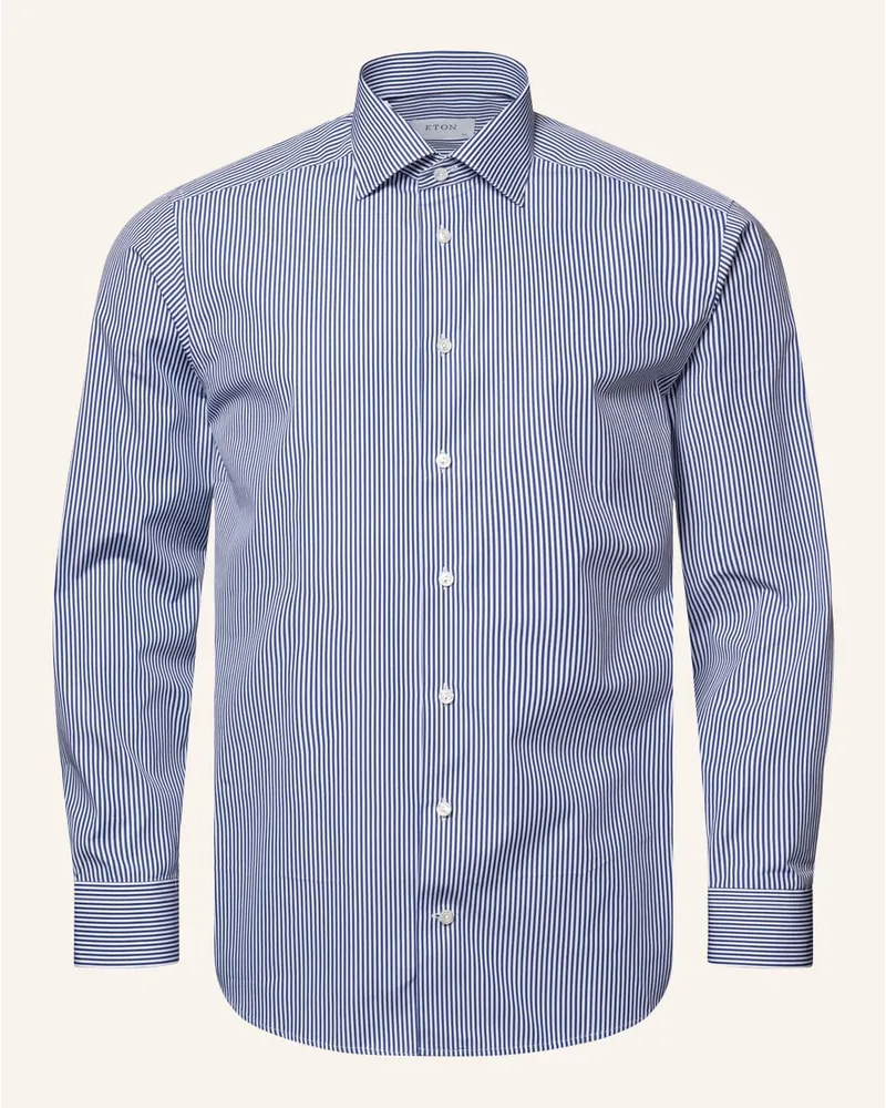 Eton Contemporary fit Popeline-Hemd Blau