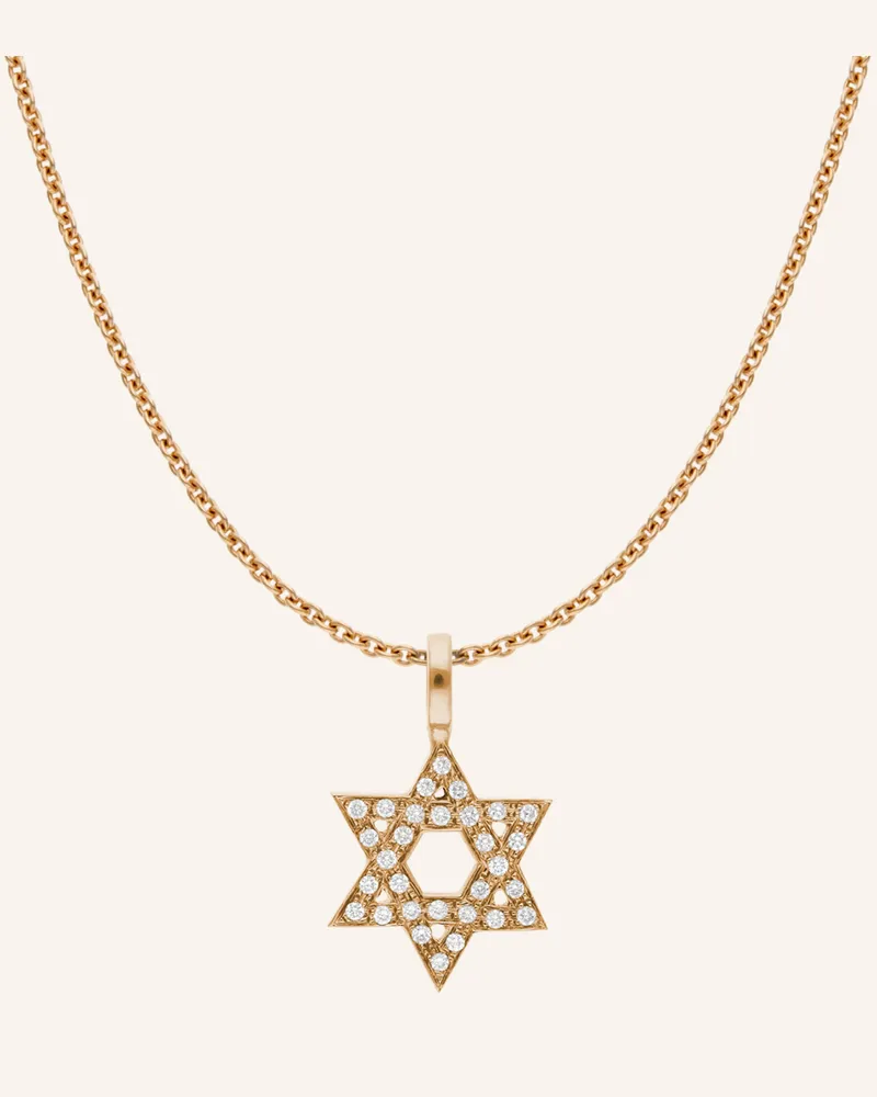 CADA Kette MINI MINI STAR OF DAVID Roségold