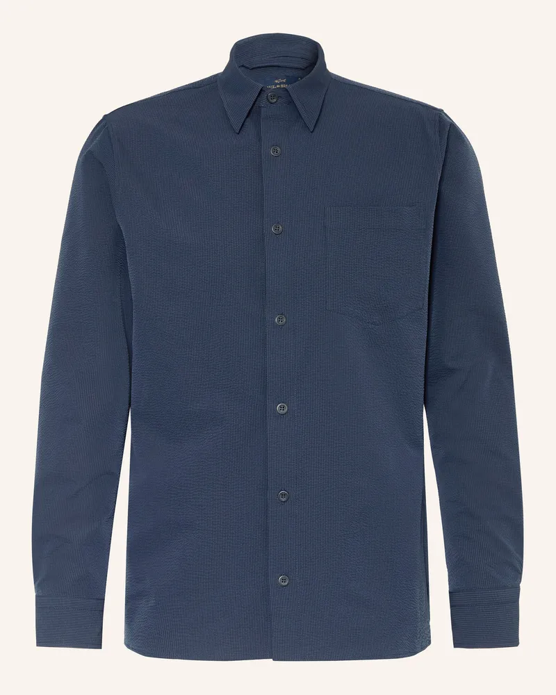 Paul & Shark Hemd Regular Fit blau Dunkelblau