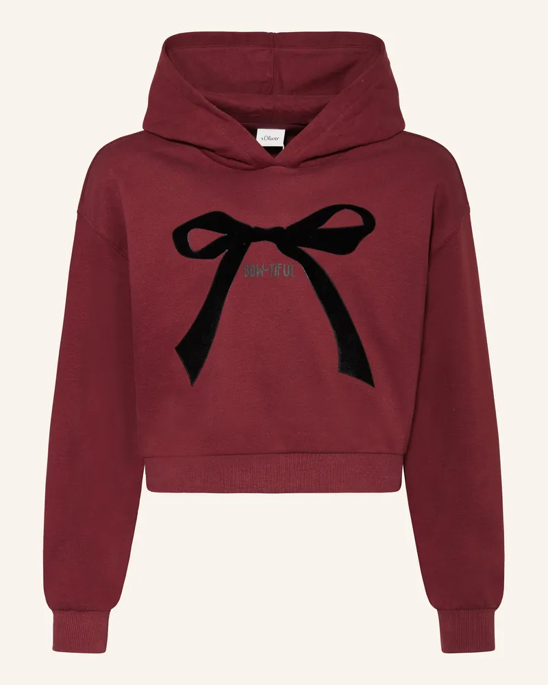 S.Oliver Hoodie lila Dunkelrot