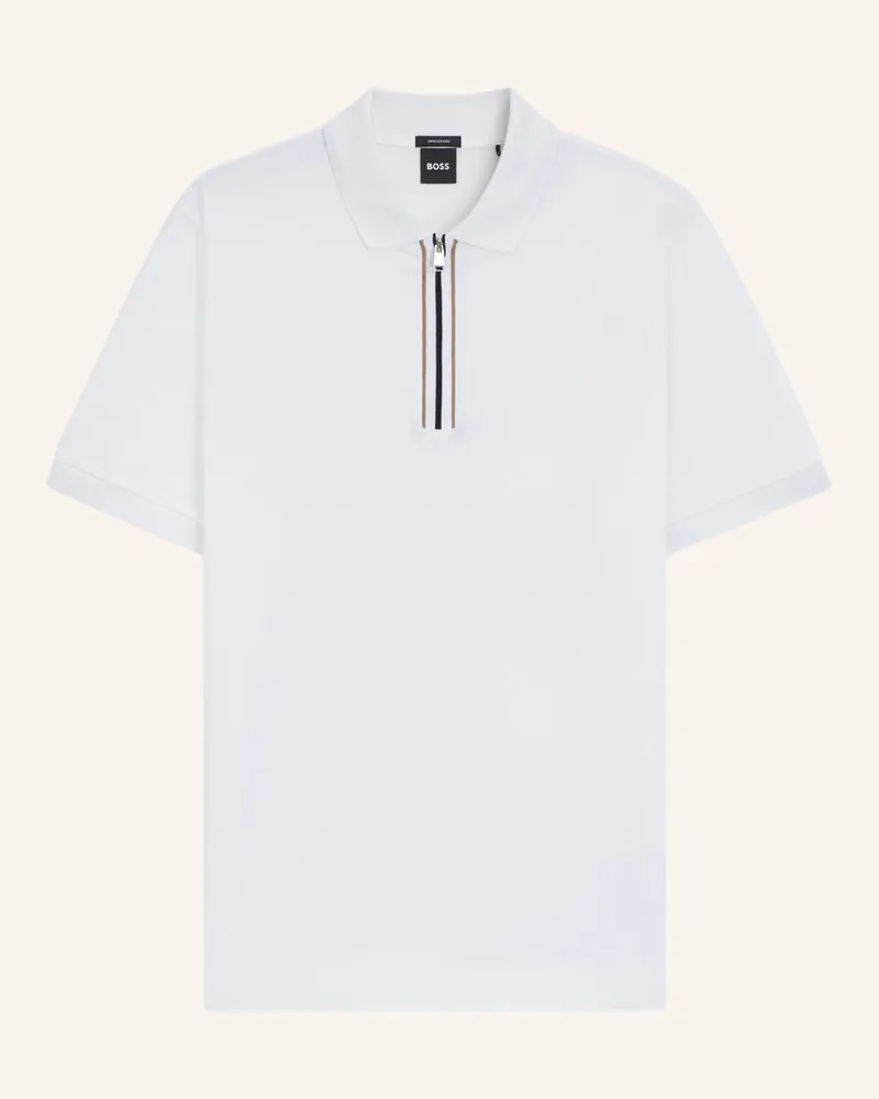 HUGO BOSS Poloshirt H-PARAS 65 Regular Fit Weiss