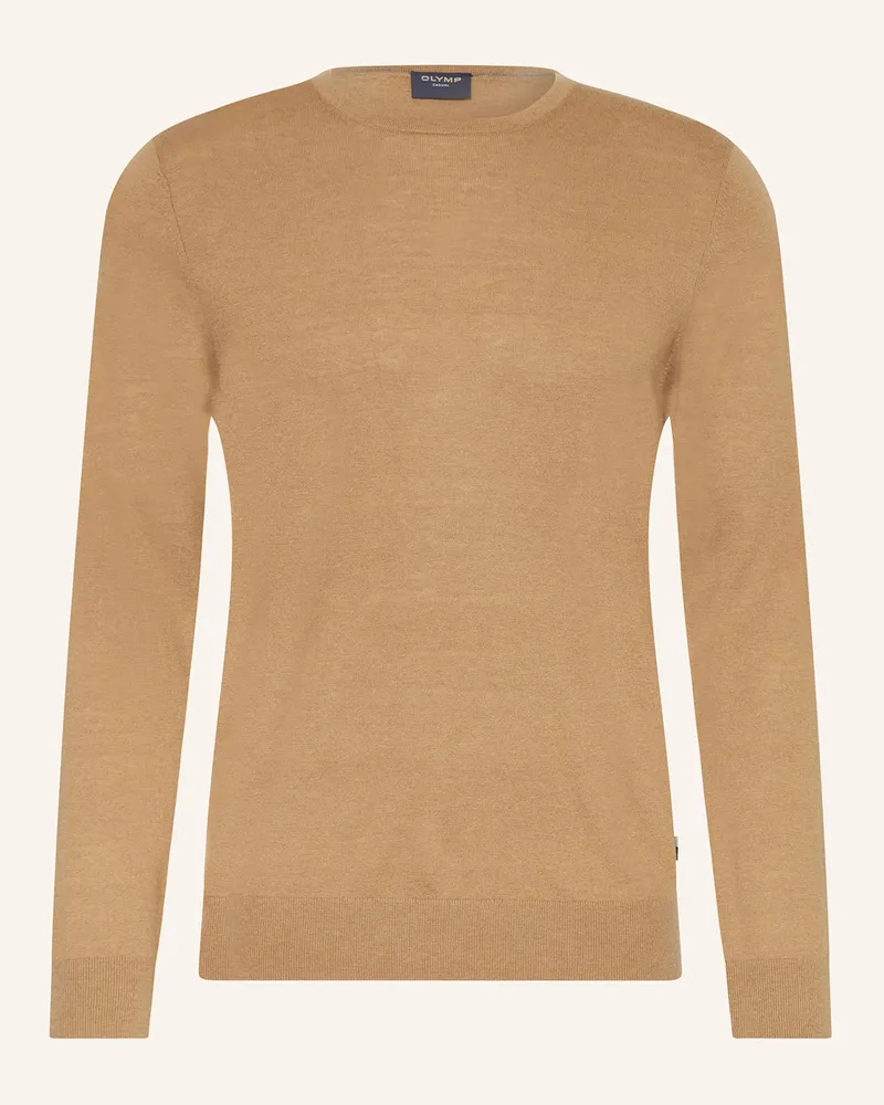 Olymp Pullover braun Hellbraun