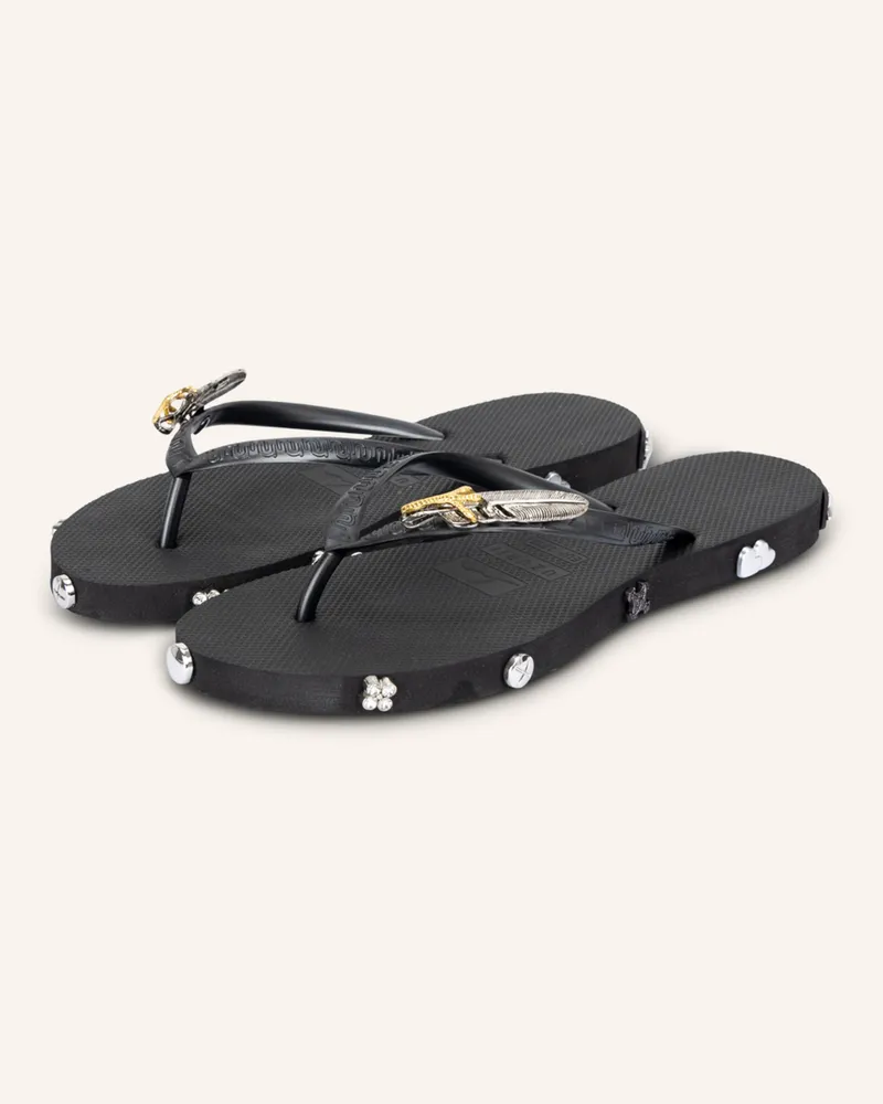 uzurii Flip Flop Rock Star schwarz Schwarz