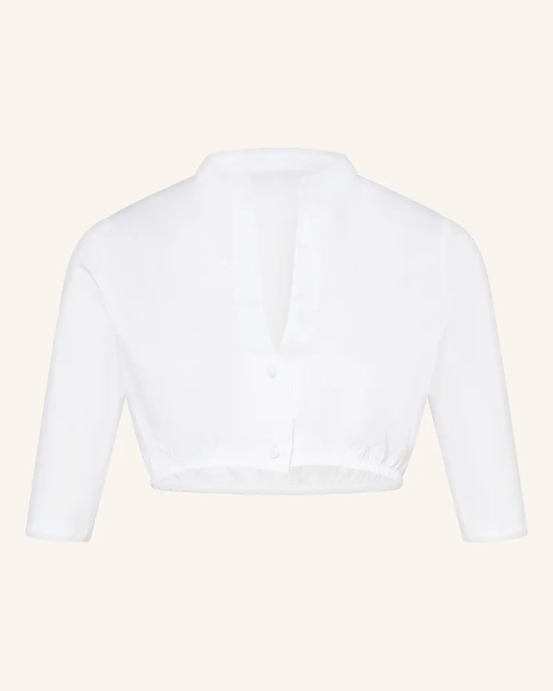 AlpenHERZ Dirndlbluse Hellin weiss Weiss