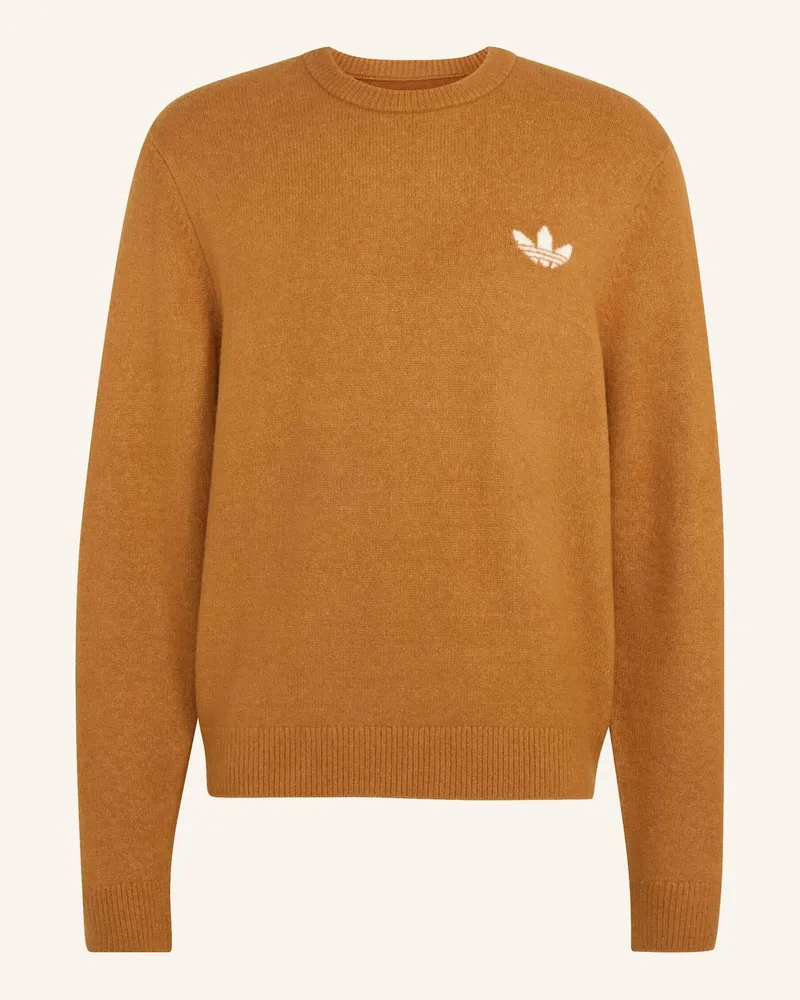 adidas Trefoil Essentials Strickpullover braun Beige