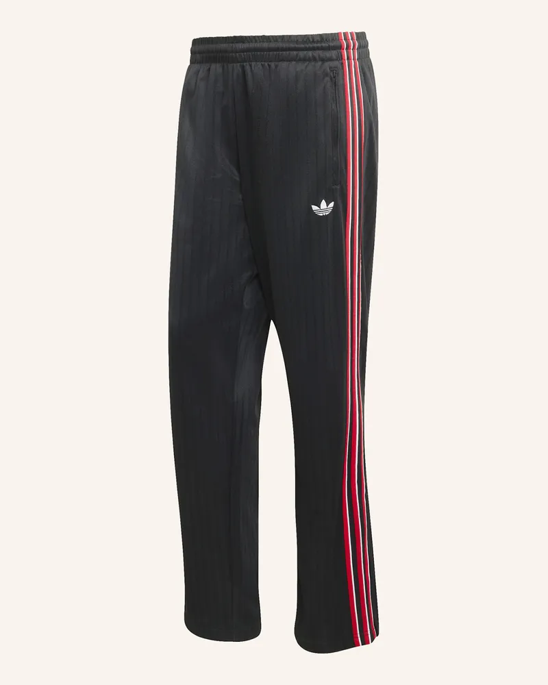 adidas Firebird Locker Geschnittene Nadelstreifen Trainingshose schwarz Schwarz