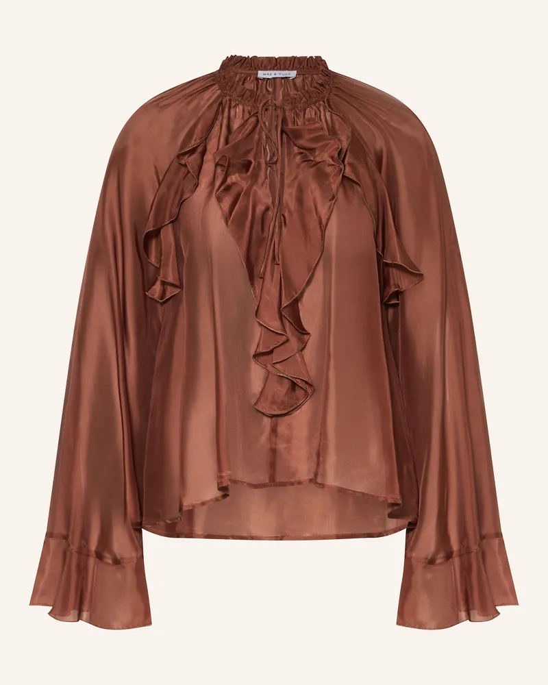 Mrs & HUGS Blusenshirt mit Volants Nude