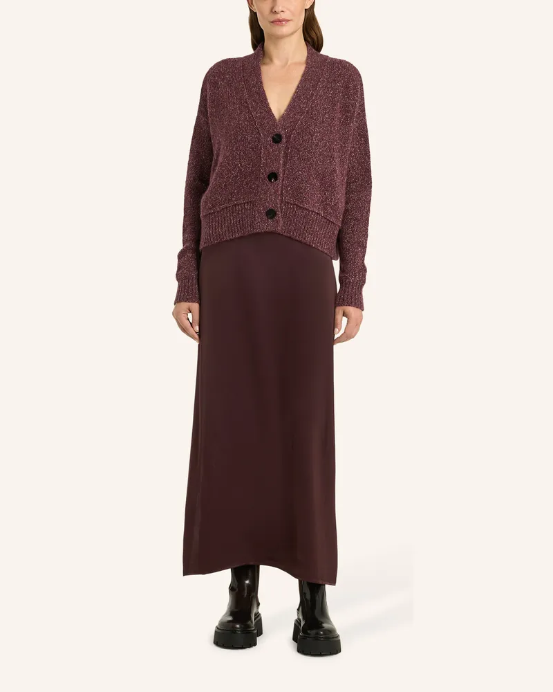 LU REN Cardigan Riely.D Aus Kaschmir Und Seide rot Rot
