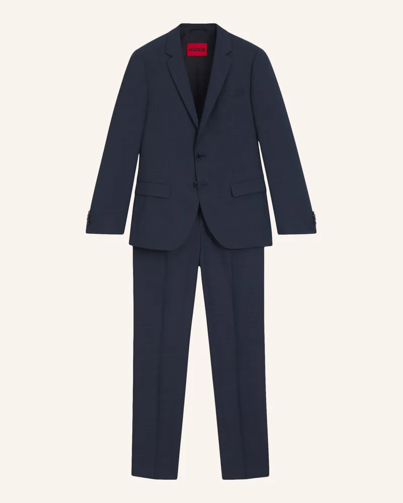 HUGO BOSS Business Anzug HENRY/GETLIN232X Slim Fit Blau