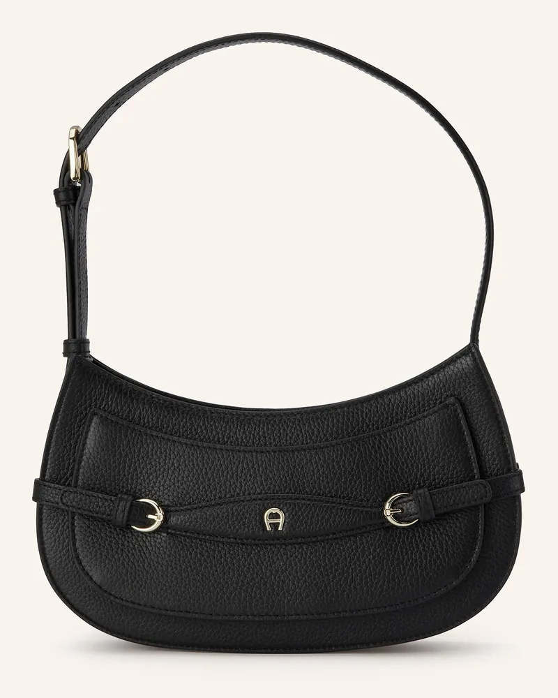 Aigner Schultertasche Cavallo Xs schwarz Schwarz