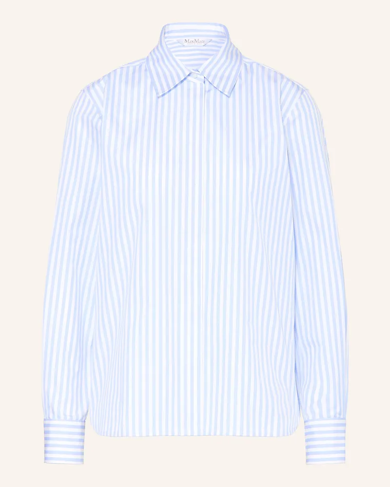 Max Mara Hemdbluse Accenni blau Hellblau