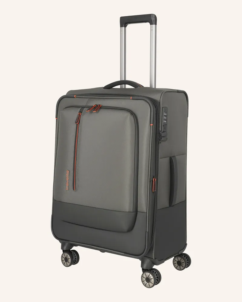 Travelite Trolley CROSSLITE M Oliv