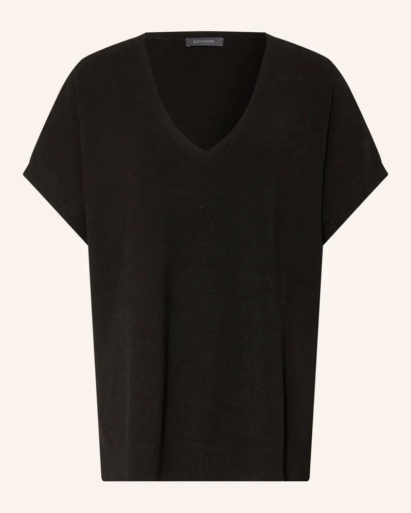 Elena Mirò Strickshirt schwarz Schwarz