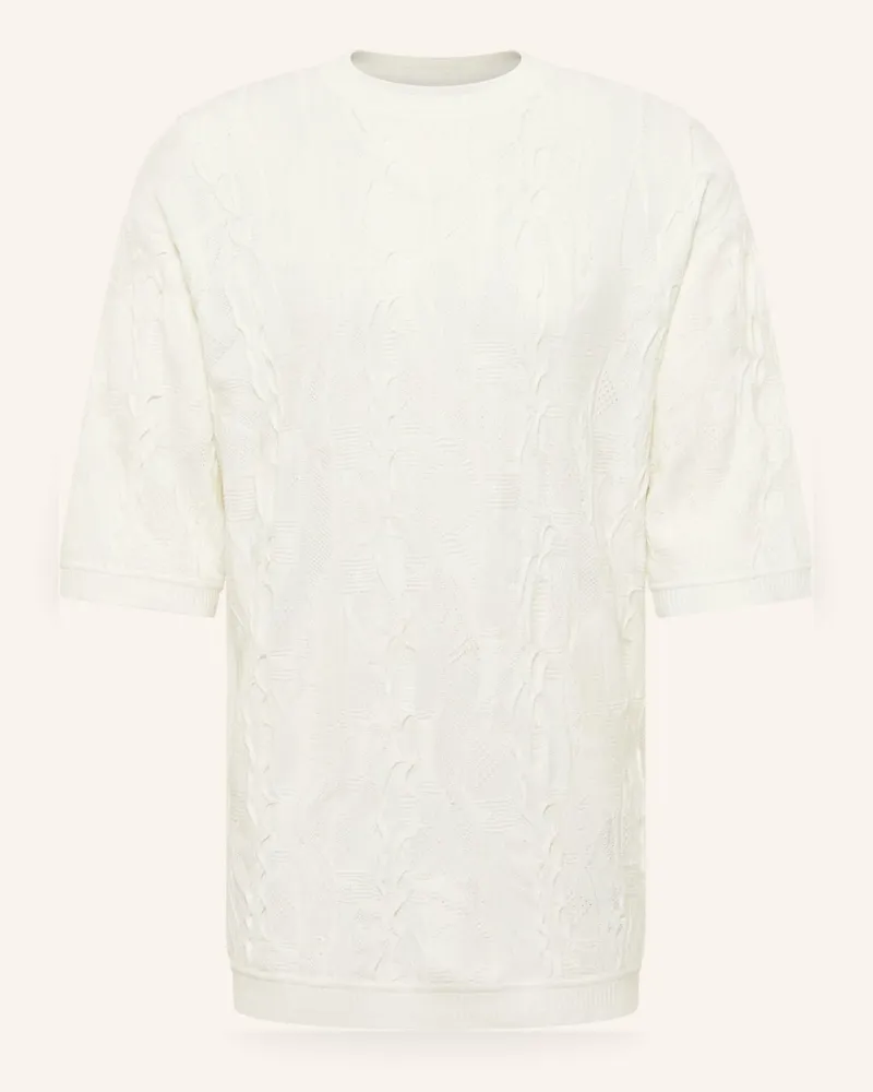 Carlo Colucci 3D Strick T-Shirt FAVETTA Weiss