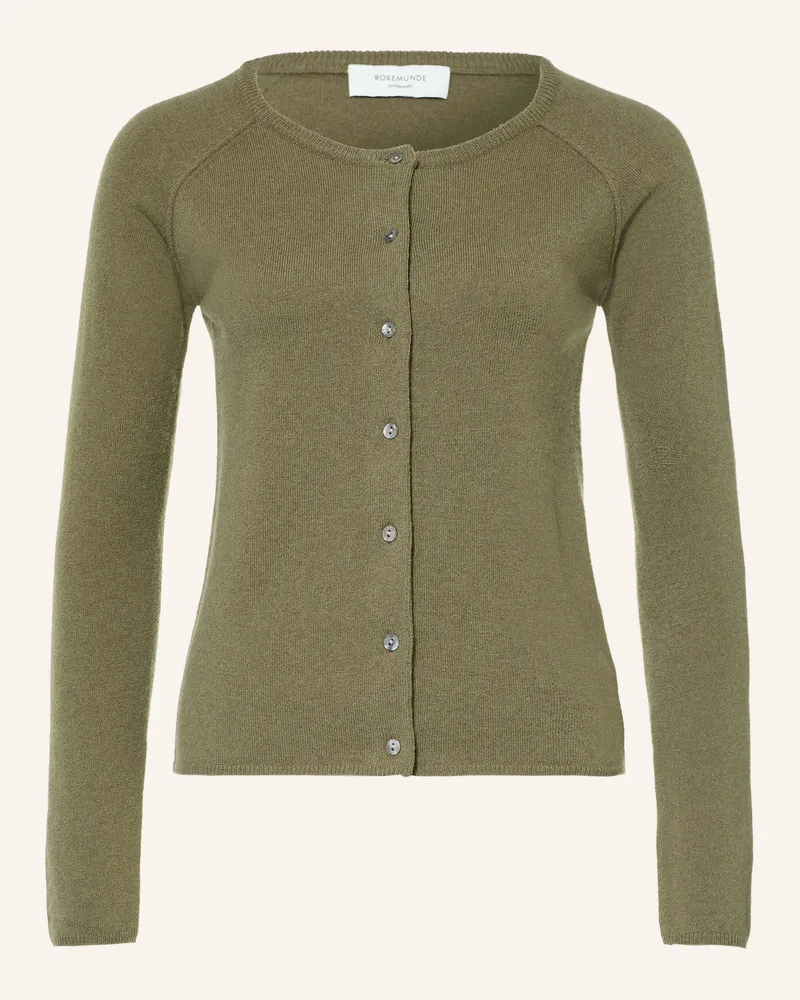 Rosemunde Strickjacke Laica Mit Cashmere gruen Oliv