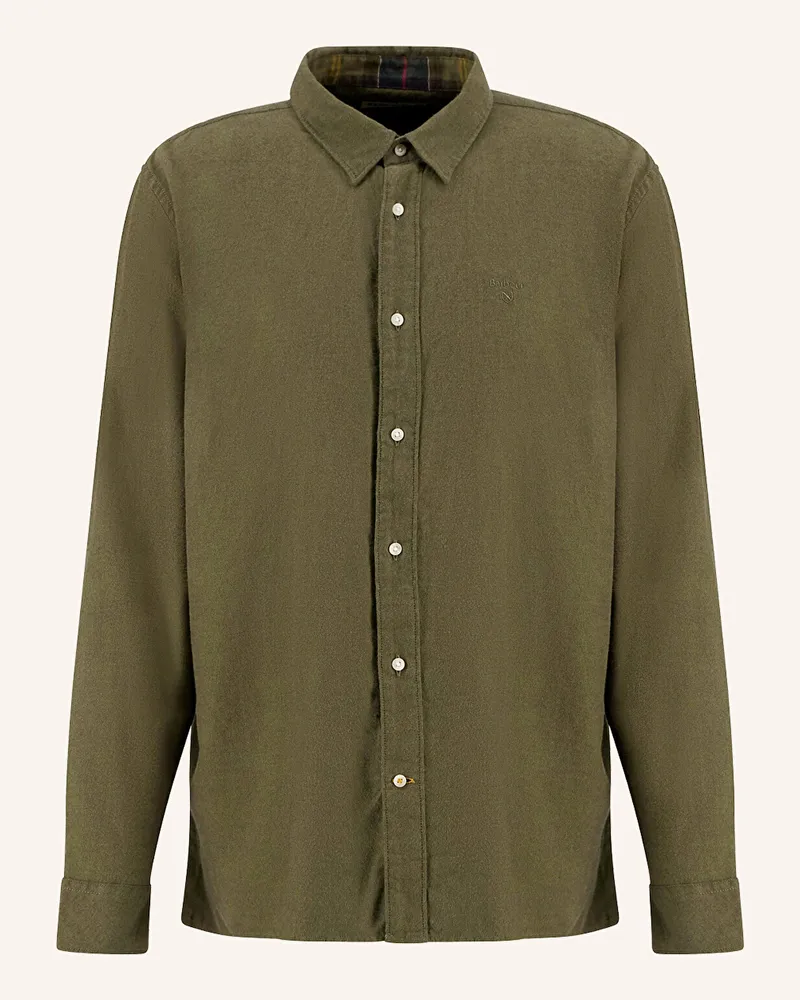 Barbour Hemd Sealane Relaxed Fit gruen Oliv