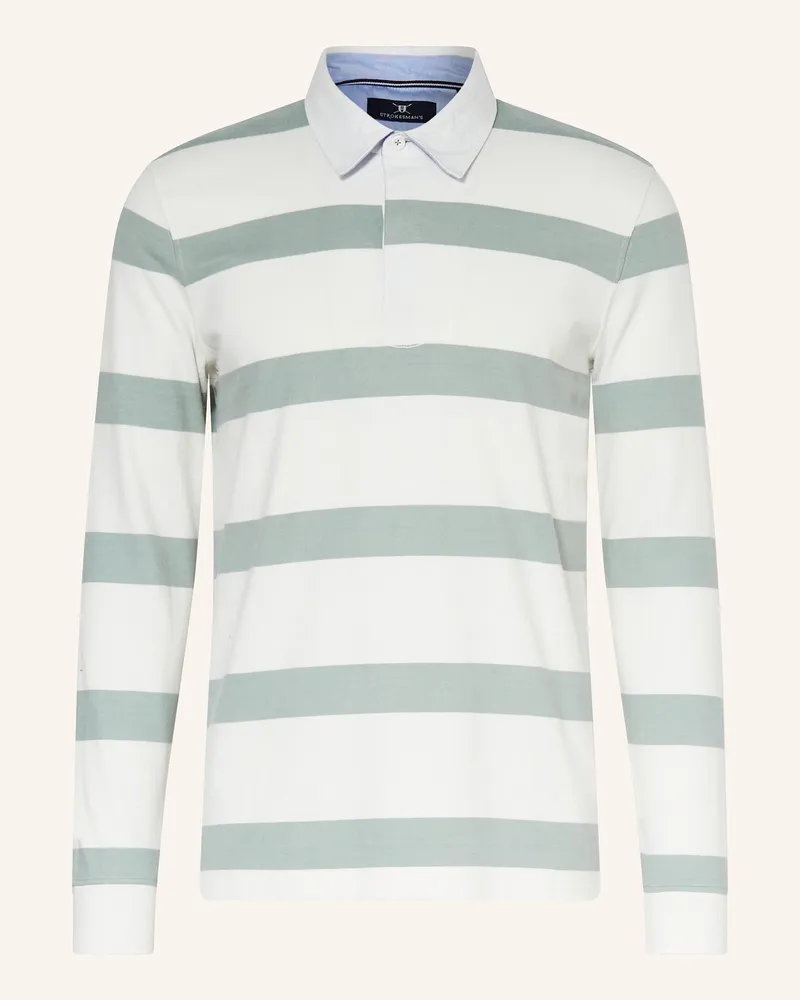 Strokesman's Strokesman Rugbyshirt gruen Weiss