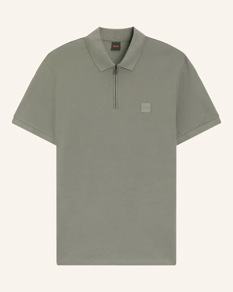 HUGO BOSS Piqué-Poloshirt PASSERZIP Khaki