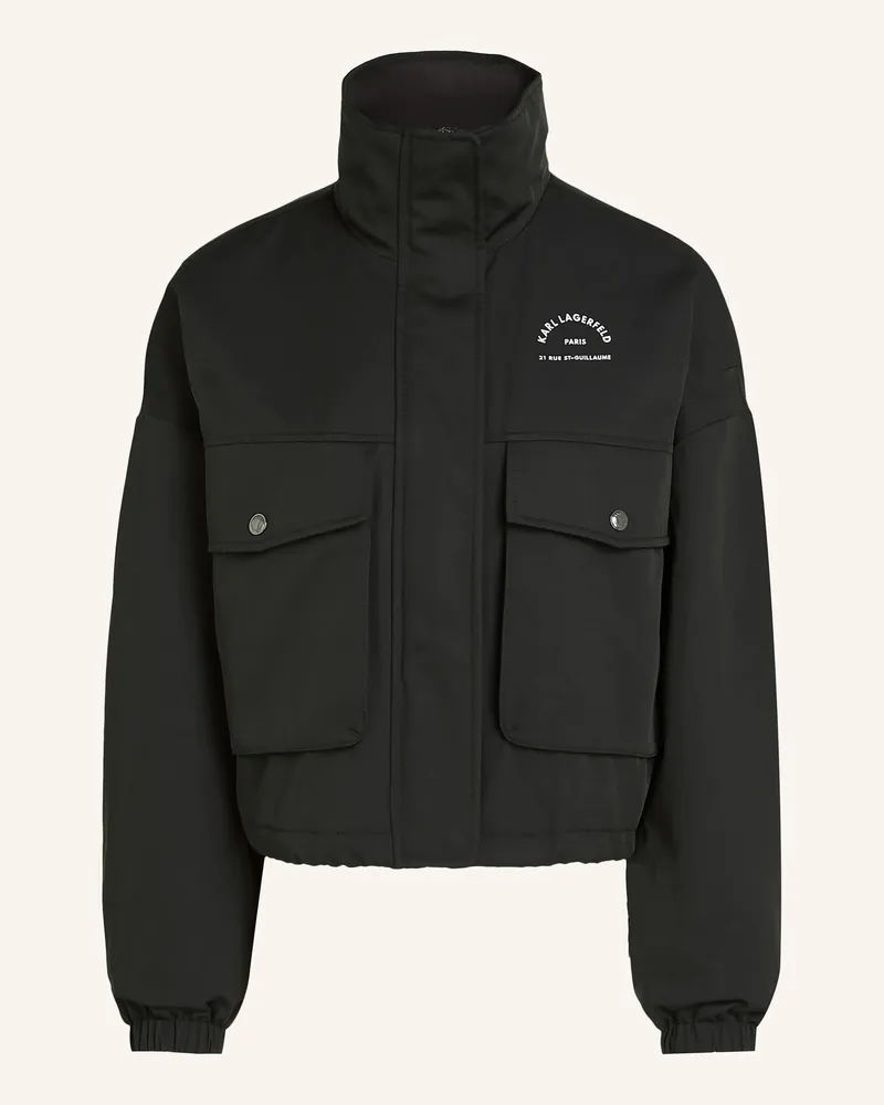 Karl Lagerfeld Jacke schwarz Schwarz