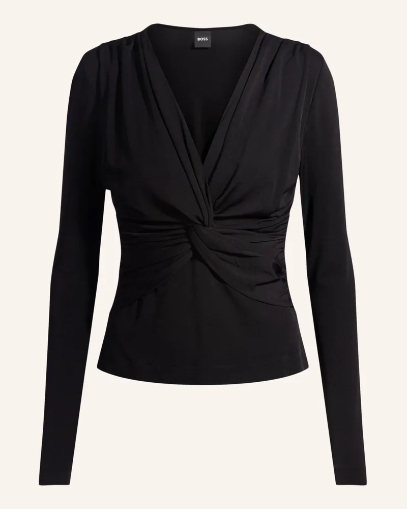 HUGO BOSS Casual Top EULORI Schwarz