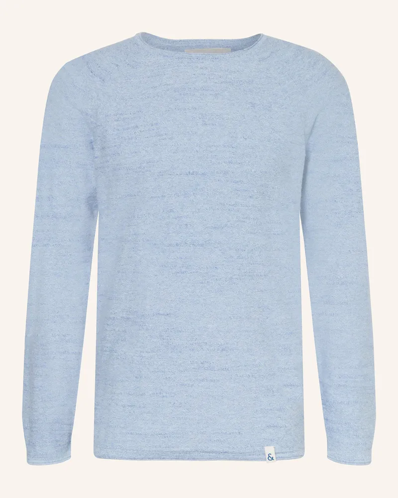 colours & sons Pullover Hellblau