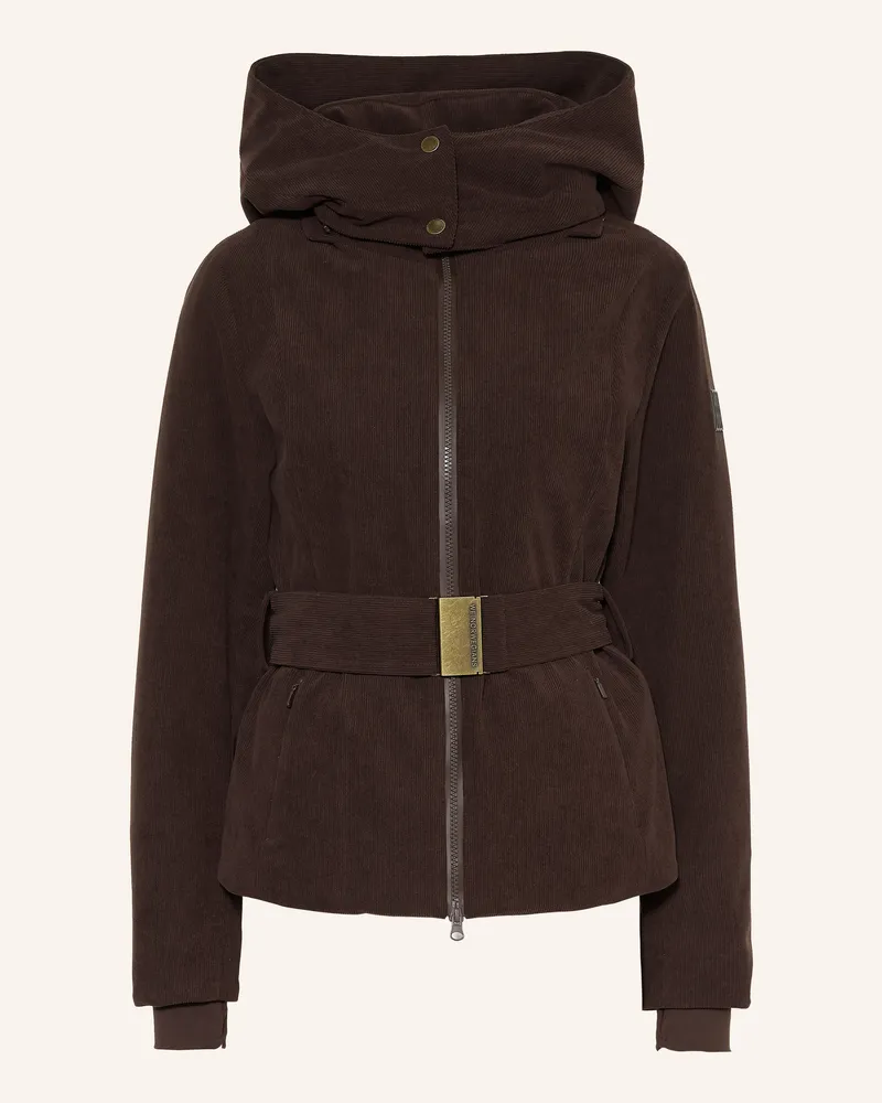 WE NORWEGIANS Skijacke Britt Aus Cord braun Dunkelbraun