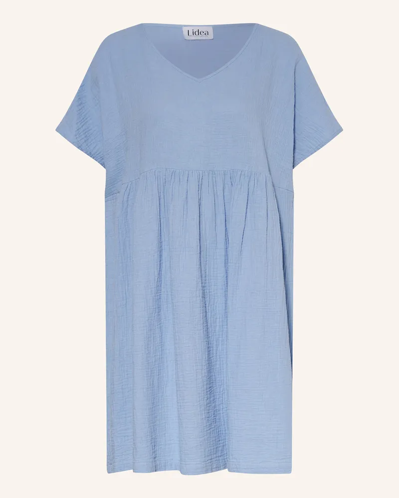 Lidea Strandkleid SPORTS CLUB aus Musselin Hellblau