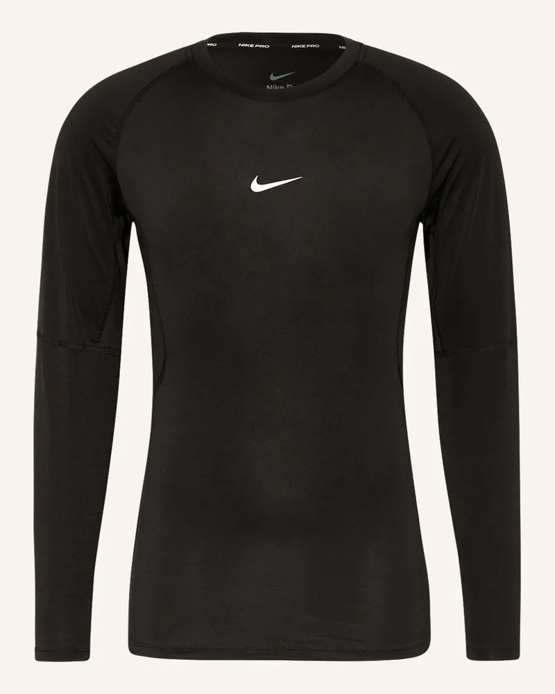 Nike Longsleeve Nike Pro schwarz Schwarz