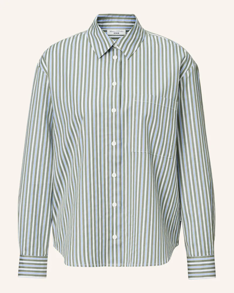 Marc O'Polo Streifenbluse Grün