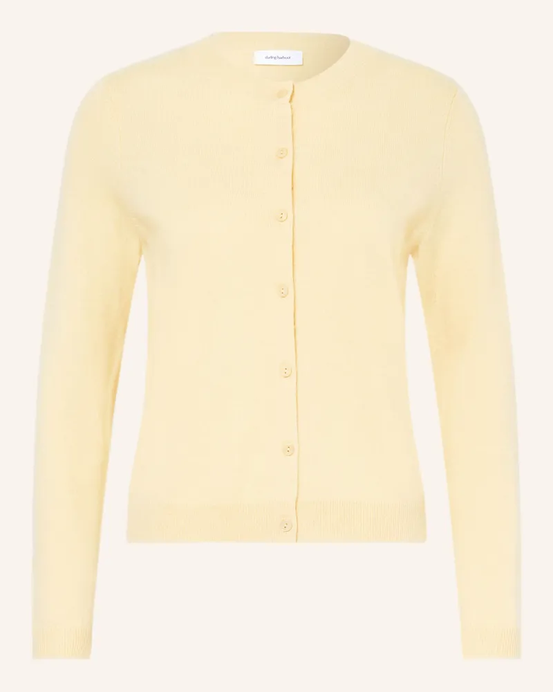 Darling Harbour Strickjacke Aus Cashmere gelb Vanilla