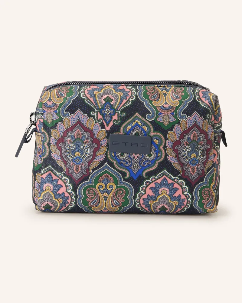 Etro Kosmetiktasche blau Dunkelblau