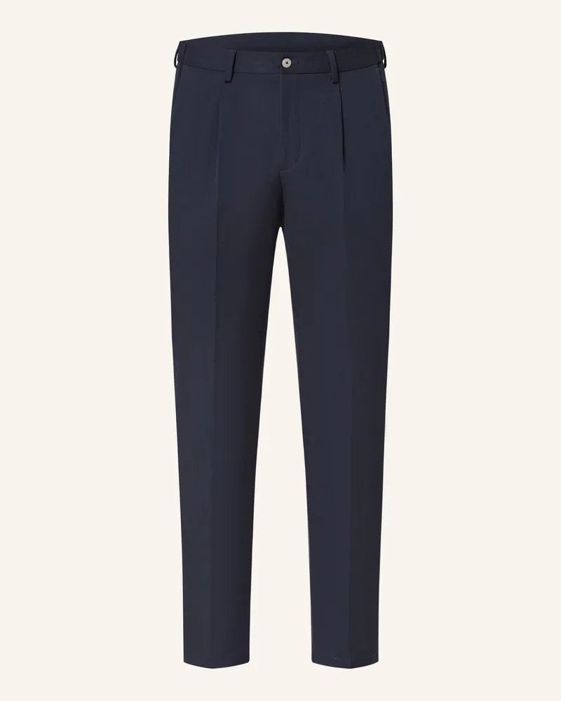 paul Anzughose Slim Fit blau Dunkelblau