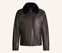 Lederjacke braun