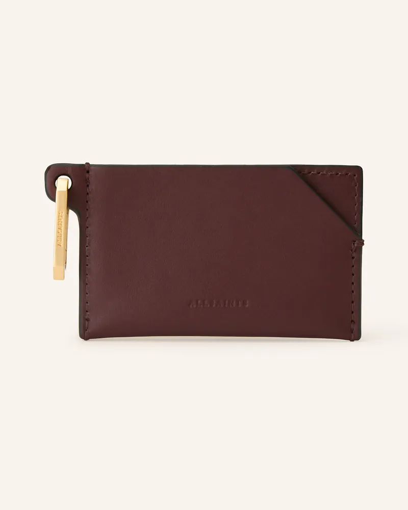 AllSaints Kartenetui HEX Dunkelrot