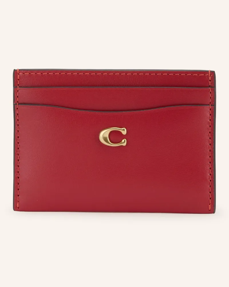 Coach Kartenetui Essential rot Dunkelrot