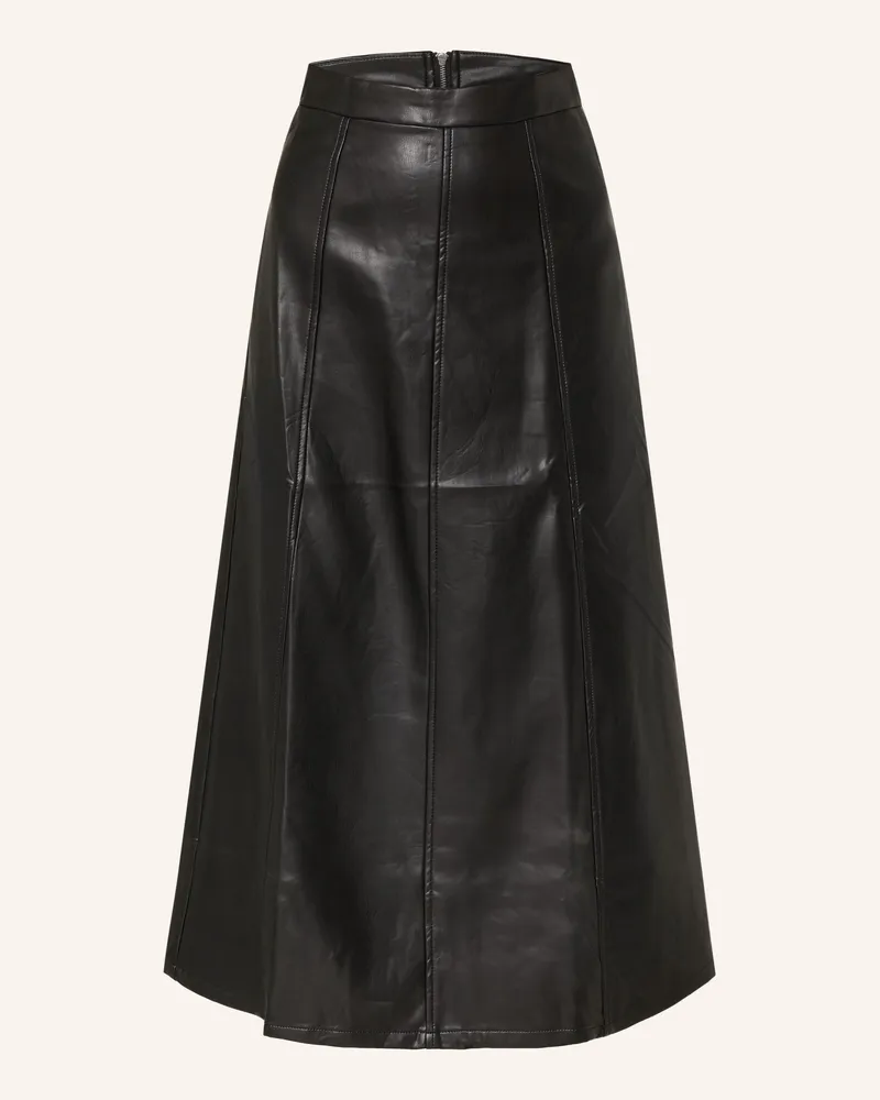 Lollys Laundry Rock Lazisell In Lederoptik schwarz Schwarz