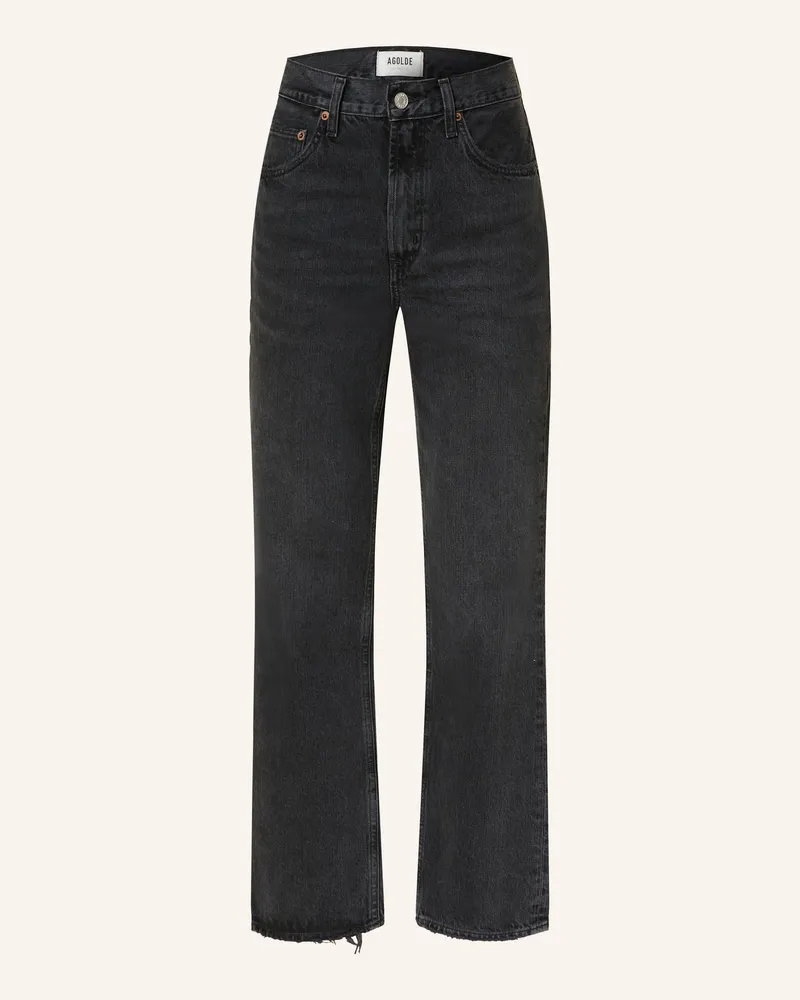 AGOLDE Straight Jeans Valen schwarz Hitch