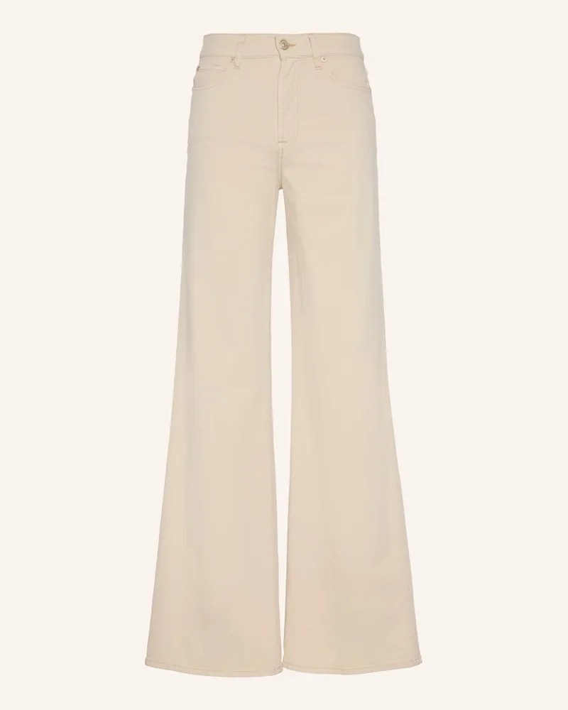 7 for all mankind Wide Leg Jeans Lotta beige Beige