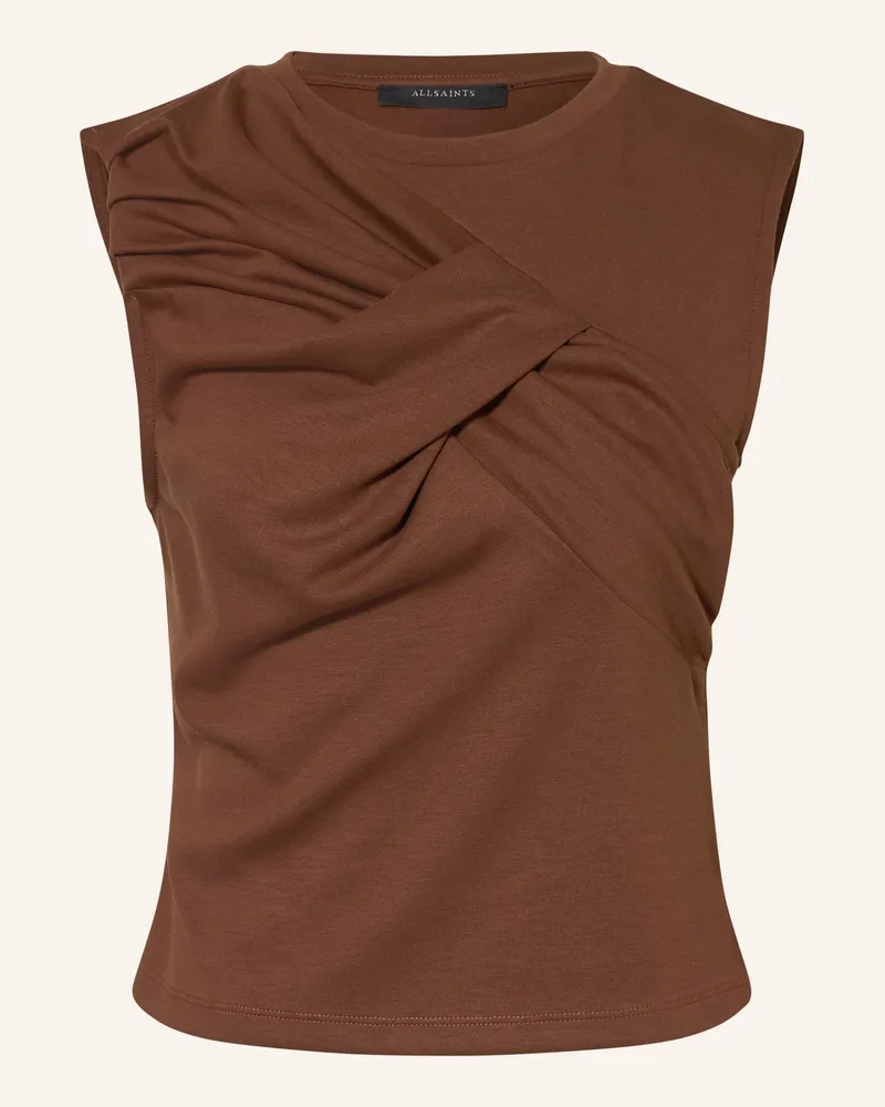 AllSaints Top Nella braun Dunkelbraun