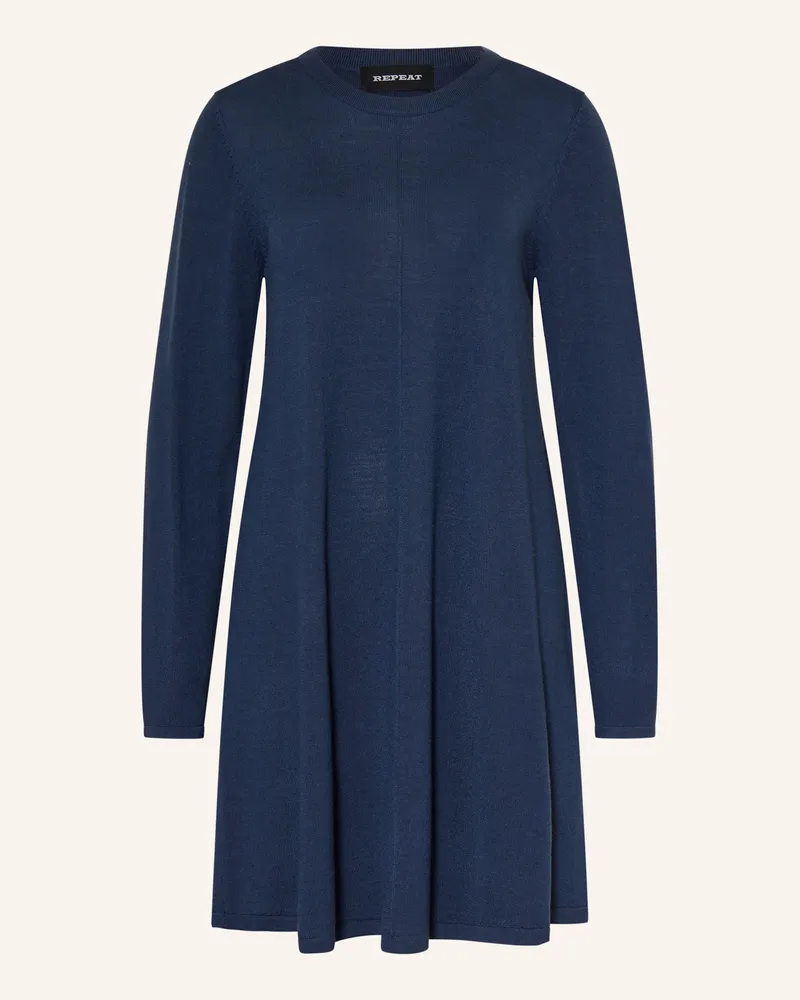 Repeat Strickkleid blau Dunkelblau