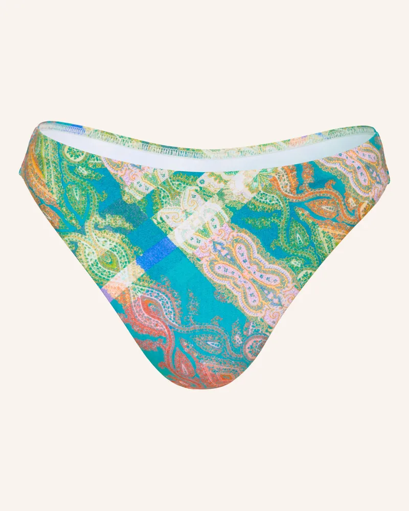 Maryan Mehlhorn Basic-Bikini-Hose Jacquard blau Blau