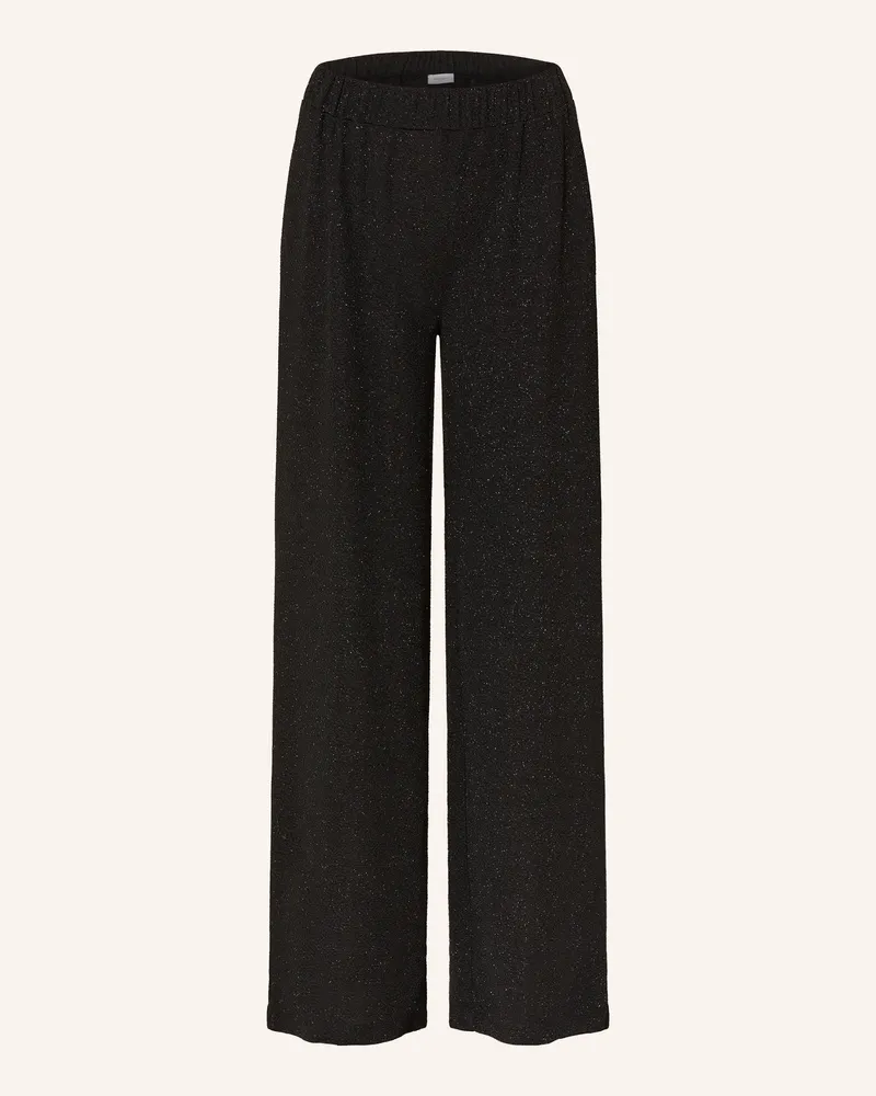 Darling Harbour Marlenehose Mit Glitzergarn schwarz Schwarz