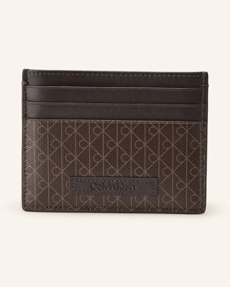Calvin Klein Kartenetui braun Dunkelbraun