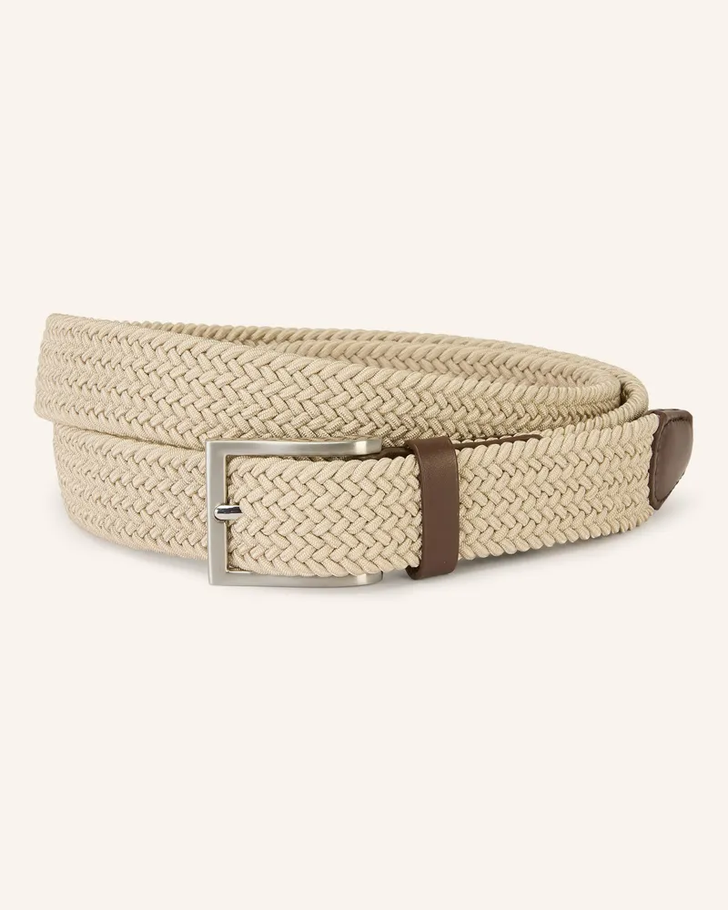 Strokesman's Flechtgürtel Beige