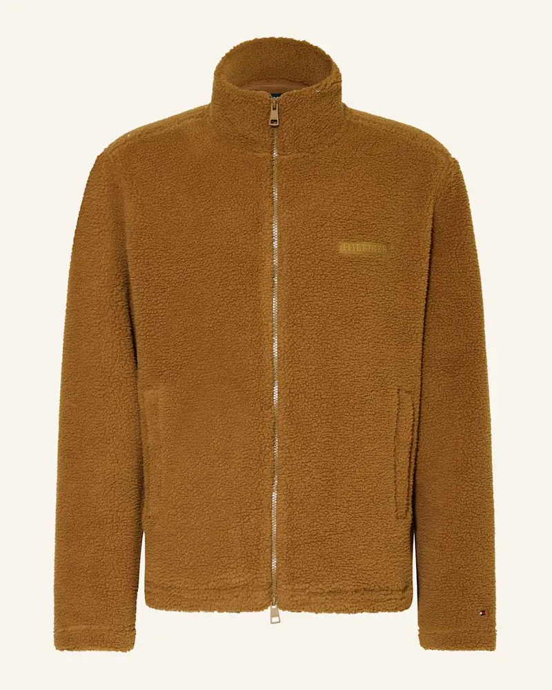 Tommy Hilfiger Teddyfell-Jacke Braun