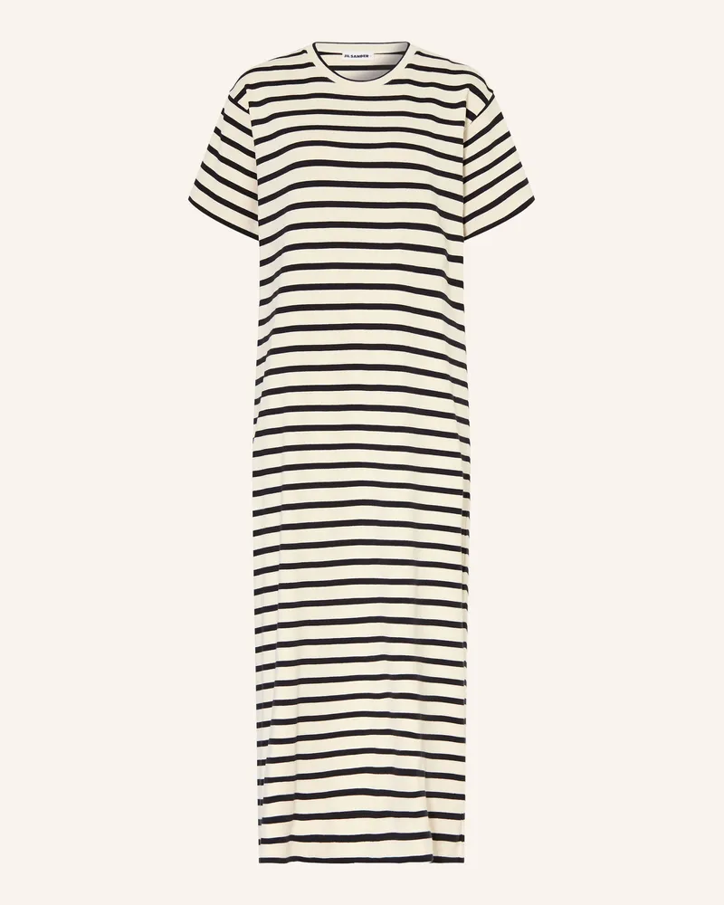 Jil Sander Jerseykleid blau Creme