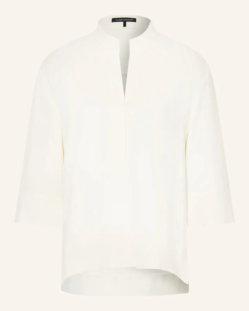 Luisa Cerano Blusenshirt Mit 3/4-Arm weiss Ecru