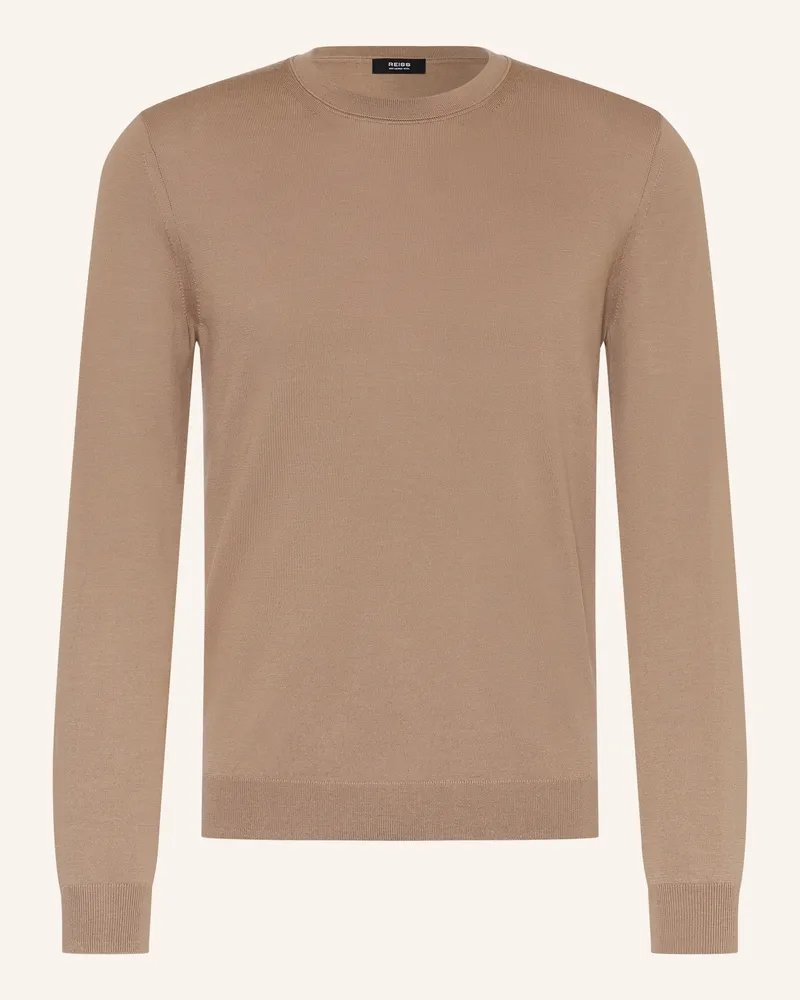 Reiss Pullover WESSEX aus Merinowolle Camel