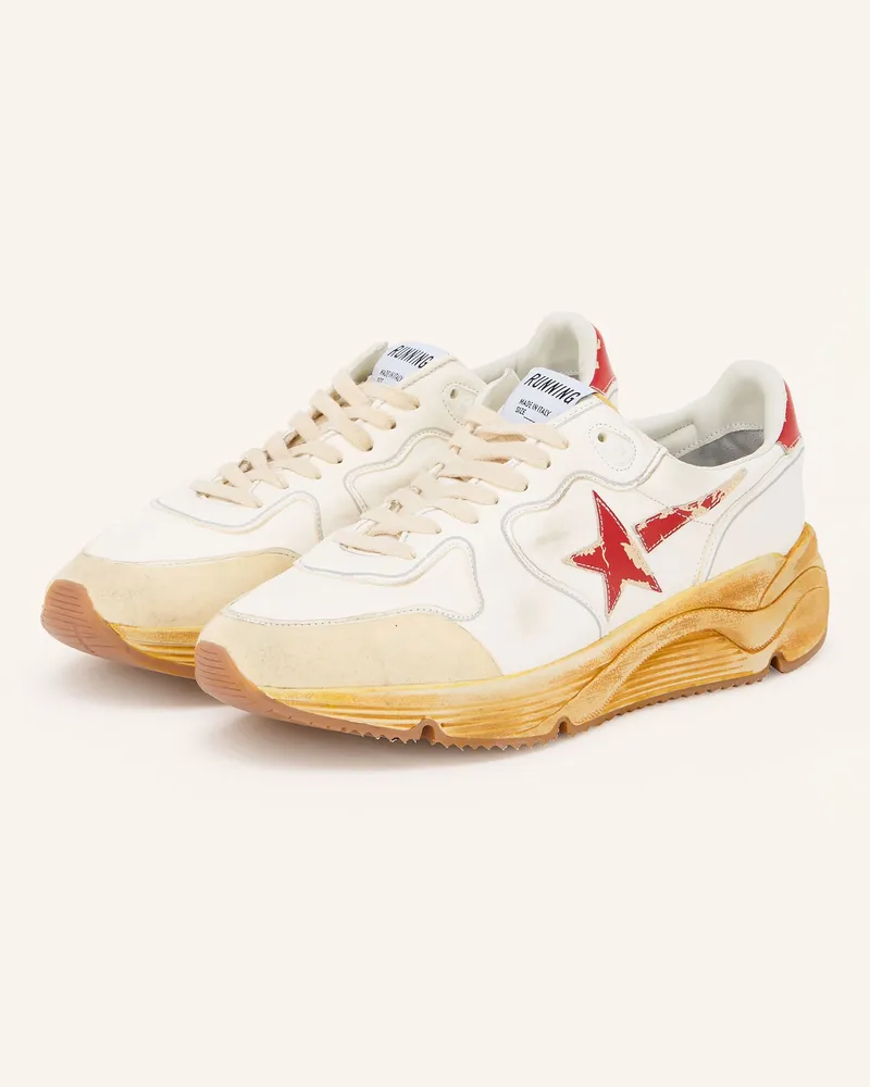Golden Goose Sneaker Running Sole weiss Weiss