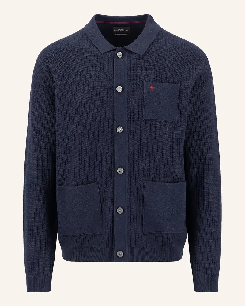 Fynch-Hatton Strickjacke blau Dunkelblau